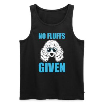 No Fluffs Given Tiersitter - Männer Premium Bio Tank Top - Schwarz - Vorne - AI Model Male 178 light (178cm)