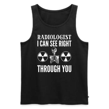 Lustige Röntgen-Technik Radiologie - Männer Premium Bio Tank Top - Schwarz - Vorne - Michal (187cm)