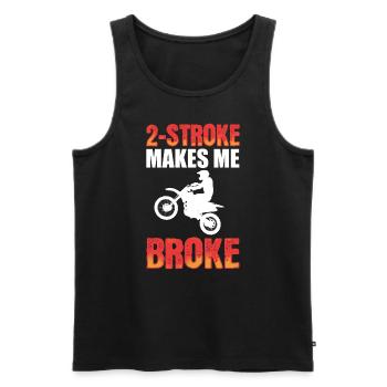 Sport Fahrradsport Motorradfahrer - Männer Premium Bio Tank Top - Schwarz - Vorne - Michal (187cm)