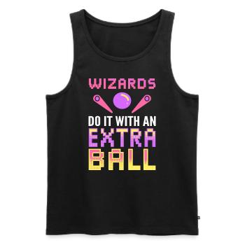 Flipper-Arcade-Spiel Arcade-Techniker - Männer Premium Bio Tank Top - Schwarz - Vorne - Michal (187cm)