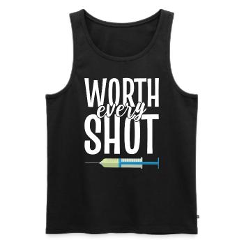 Worth Every Shot Reproduktionsendokrinologe - Männer Premium Bio Tank Top - Schwarz - Vorne - Michal (187cm)