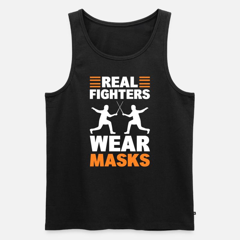 Fechtsport Fechter - Männer Premium Bio Tank Top - Schwarz
