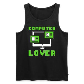 Computer Lover Computertechniker - Männer Premium Bio Tank Top - Schwarz - Vorne - Michal (187cm)