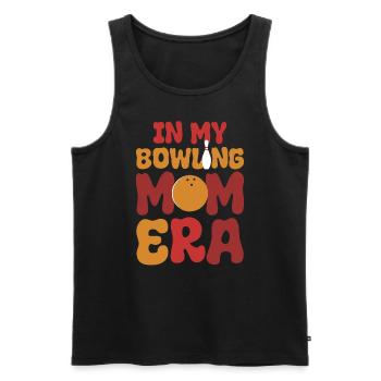 Lustige Bowling-Mama Bowlingspieler - Männer Premium Bio Tank Top - Schwarz - Vorne - AI Model Male 178 light (178cm)