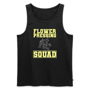 Blumenliebhaber Gärtner - Männer Premium Bio Tank Top - Schwarz - Vorne - Michal (187cm)