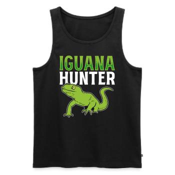 Iguana Hunter Tierpfleger - Männer Premium Bio Tank Top - Schwarz - Vorne - AI Model Male 178 light (178cm)