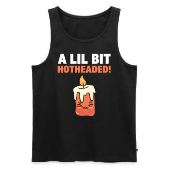 Lustiges Kerzen-Wortspiel Kerzenmacher - Männer Premium Bio Tank Top - Schwarz - Vorne - Michal (187cm)