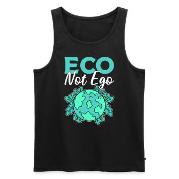 Eco Not Ego Förster - Männer Premium Bio Tank Top - Schwarz - Vorne - AI Model Male 178 light (178cm)