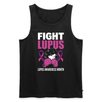 Fight Lupus Lupus Awareness Month Immunologe - Männer Premium Bio Tank Top - Schwarz - Vorne - AI Model Male 178 light (178cm)