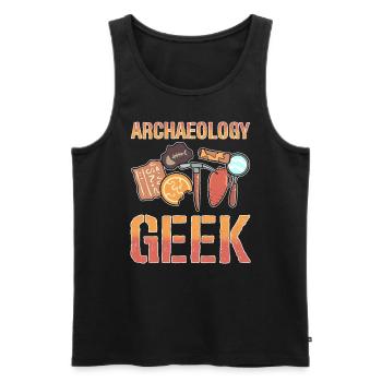 Antike Archäologie Geschichtsprofessor - Männer Premium Bio Tank Top - Schwarz - Vorne - AI Model Male 178 light (178cm)