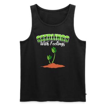 Gärtnernde Stadtbauern Gärtner - Männer Premium Bio Tank Top - Schwarz - Vorne - Michal (187cm)