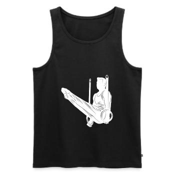 Gymnastics Silhouette - Männer Premium Bio Tank Top - Schwarz - Vorne - Michal (187cm)