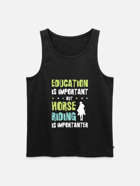Horses Education - Men's Premium Organic Tank Top - black