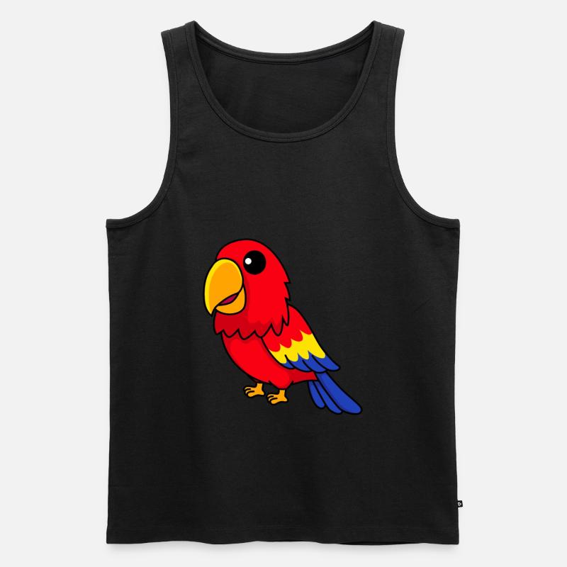 Papagai Comic Tier - Männer Premium Bio Tank Top - Schwarz