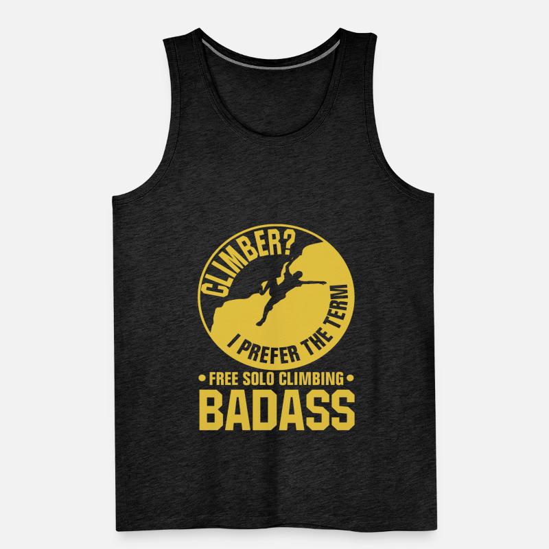 Free Solo klettern Männer Premium Bio Tank Top