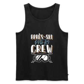 Apres Ski Crew - Männer Premium Bio Tank Top - Schwarz - Vorne - Michal (187cm)