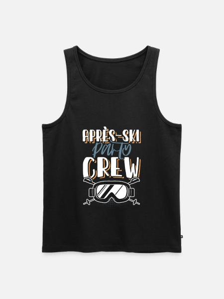 Apres Ski Crew - Männer Premium Bio Tank Top - Schwarz