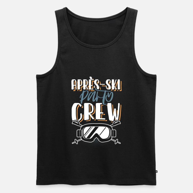 Apres Ski Crew - Männer Premium Bio Tank Top - Schwarz