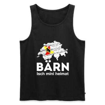 Bärn Heimat Bern - Männer Premium Bio Tank Top - Schwarz - Vorne - Michal (187cm)