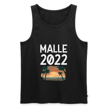 Malle 2022 - Men's Premium Organic Tank Top - black - Front - AI Model Male 178 light (178cm)