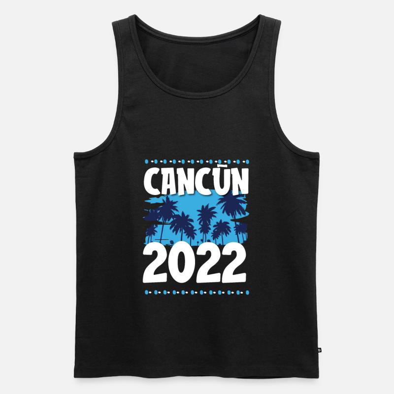 Cancun 2022 - Männer Premium Bio Tank Top - Schwarz