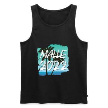 Malle 2022 - Débardeur bio Premium Homme - noir - Devant - Michal (187cm)