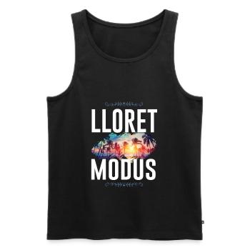 Lloret De Mar Modus - Männer Premium Bio Tank Top - Schwarz - Vorne - Michal (187cm)