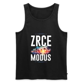 Zrce Mode - Men's Premium Organic Tank Top - black - Front - AI Model Male 178 light (178cm)