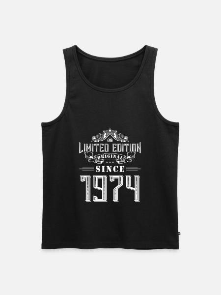 Édition limitée 1974 - Débardeur bio Premium Homme - noir