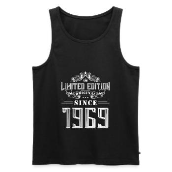 Édition limitée 1969 - Débardeur bio Premium Homme - noir - Devant - Michal (187cm)