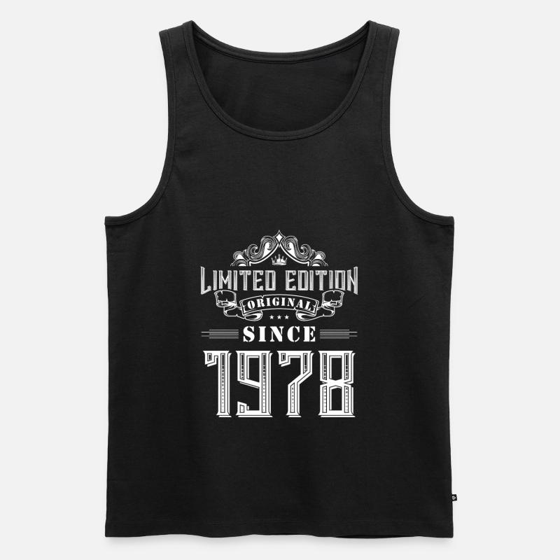 1978 limited edition - Männer Premium Bio Tank Top - Schwarz