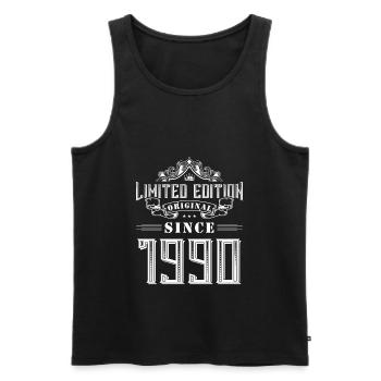 Édition limitée 1990 - Débardeur bio Premium Homme - noir - Devant - Michal (187cm)