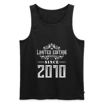 2010 limited edition - Men's Premium Organic Tank Top - black - Front - AI Model Male 178 light (178cm)