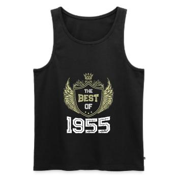 1955 best of - Débardeur bio Premium Homme - noir - Devant - Michal (187cm)