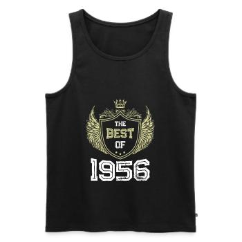 1956 best of - Men's Premium Organic Tank Top - black - Front - AI Model Male 178 light (178cm)