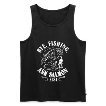 Fun fishing - Men's Premium Organic Tank Top - black - Front - Michal (187cm)