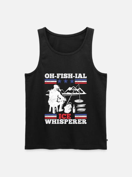 Ofishial Eisangler - Männer Premium Bio Tank Top - Schwarz