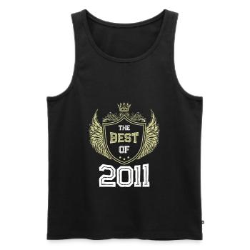 2011 best of - Männer Premium Bio Tank Top - Schwarz - Vorne - AI Model Male 178 light (178cm)