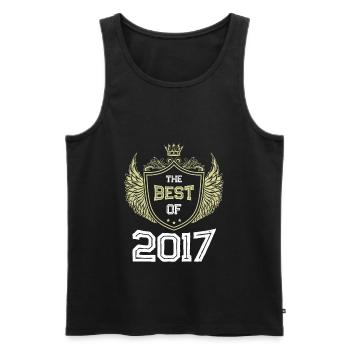 2017 best of - Männer Premium Bio Tank Top - Schwarz - Vorne - Michal (187cm)