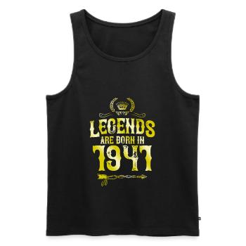 1941 legends born in - Men's Premium Organic Tank Top - black - Front - Michal (187cm)