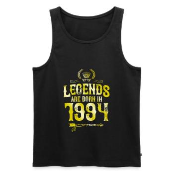 1994 legends born in - Männer Premium Bio Tank Top - Schwarz - Vorne - AI Model Male 178 light (178cm)