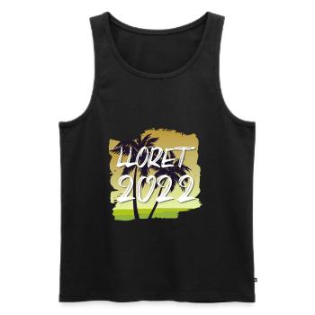Lloret De Mar 2022 - Men's Premium Organic Tank Top - black - Front - Michal (187cm)