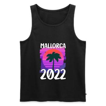 Mallorca 2022 - Männer Premium Bio Tank Top - Schwarz - Vorne - AI Model Male 178 light (178cm)