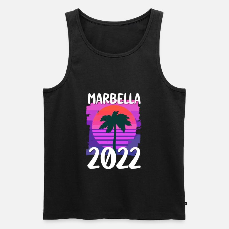 Marbella 2022 - Männer Premium Bio Tank Top - Schwarz