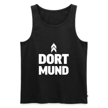 Lustig Witzig Spaß Karneval Fasching Spruch Kostüm - Männer Premium Bio Tank Top - Schwarz - Vorne - Michal (187cm)