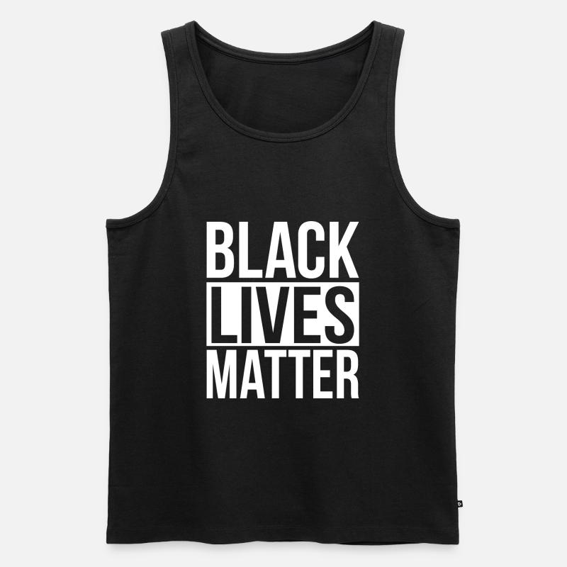 Schwarze Leben zählen - Männer Premium Bio Tank Top - Schwarz
