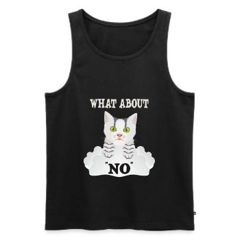 Noe Simply Noe Bad Cat for Cats Mami Cat Mom - Men's Premium Organic Tank Top - black - Front - Michal (187cm)