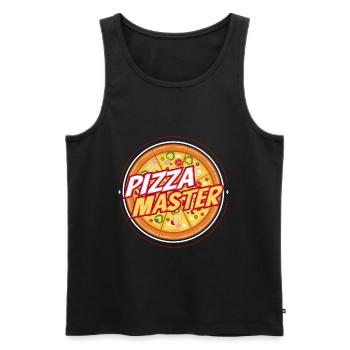 Pizzameister Hobby Pizzakoch Italienisches Essen - Männer Premium Bio Tank Top - Schwarz - Vorne - Michal (187cm)