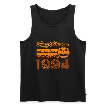 Halloween Kürbis Geburtstag Baujahr 1994 Vintage - Männer Premium Bio Tank Top - Schwarz - Vorne - AI Model Male 178 light (178cm)