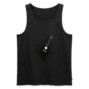 Guitare - Débardeur bio Premium Homme - noir - Devant - Michal (187cm)